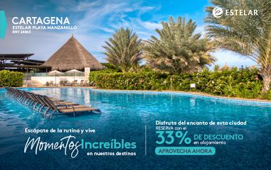 PROMO ESTELAR “33%OFF” Hotel ESTELAR Playa Manzanillo Cartagena de Indias